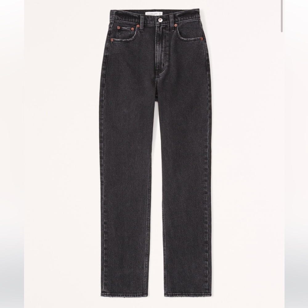 Abercrombie & Fitch Ultra High Rise Ankle Straight Jeans